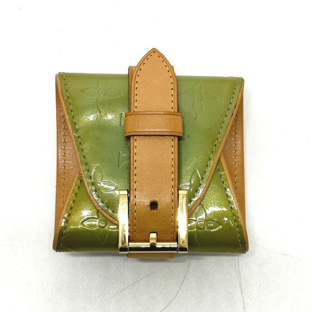 LOUIS VUITTON MonogramVernis Lafayette-Street Bangle Bracelet Green
